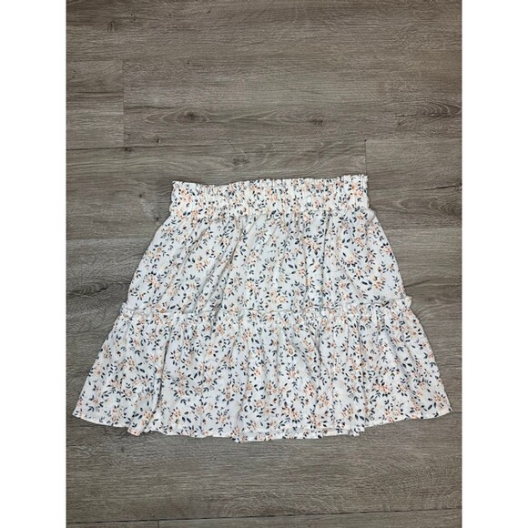 SHEIN Dresses & Skirts - Floral Tiered Mini Skirt Elastic Waist Cottagecore Boho Medium